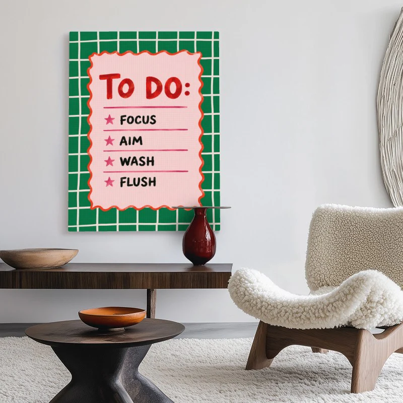 Bathroom Rules Canvas - Image 2