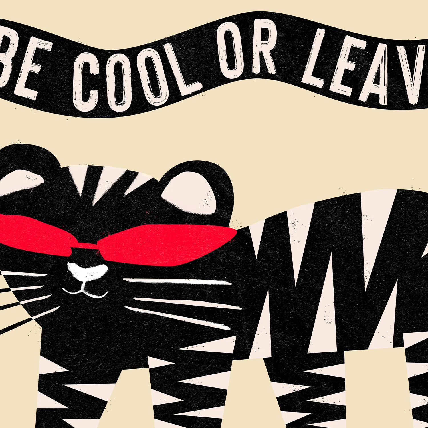 Be Cool Or Leave Canvas - Image 4