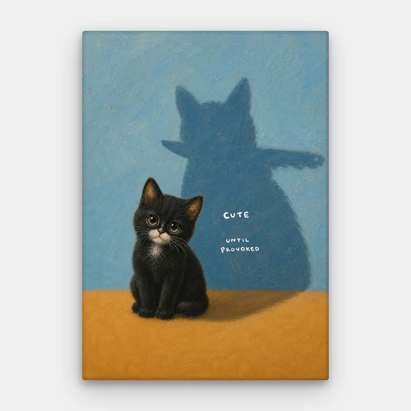 Cute Until Provoked Canvas