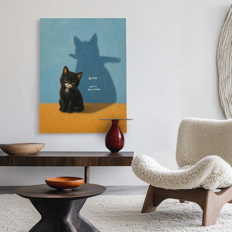 Cute Until Provoked Canvas - Image 2