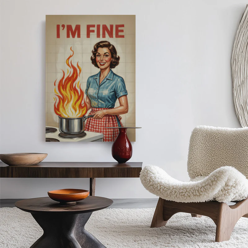 Everything Is Fine Canvas - Image 2