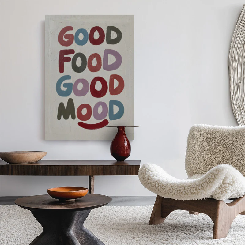 Good Food Good Mood Canvas - Image 2