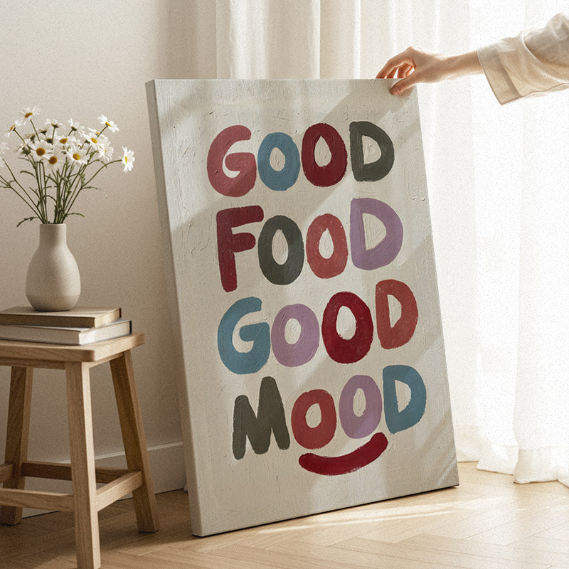 Good Food Good Mood Canvas - Image 3