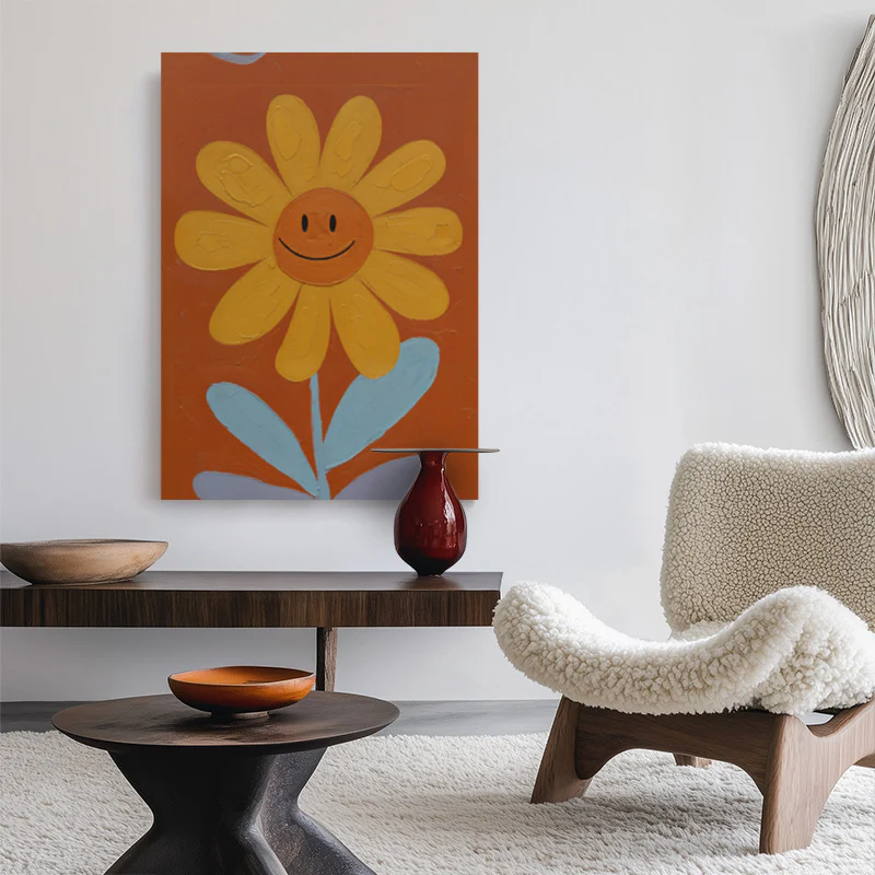 Happy Little Flower Canvas - Image 2