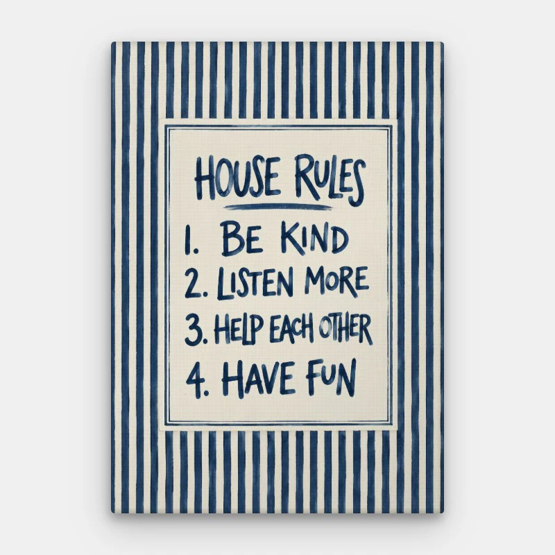 House Rules Canvas
