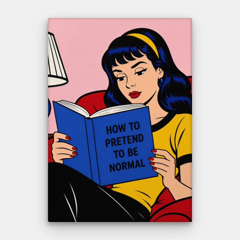 How To Pretend To Be Normal Canvas