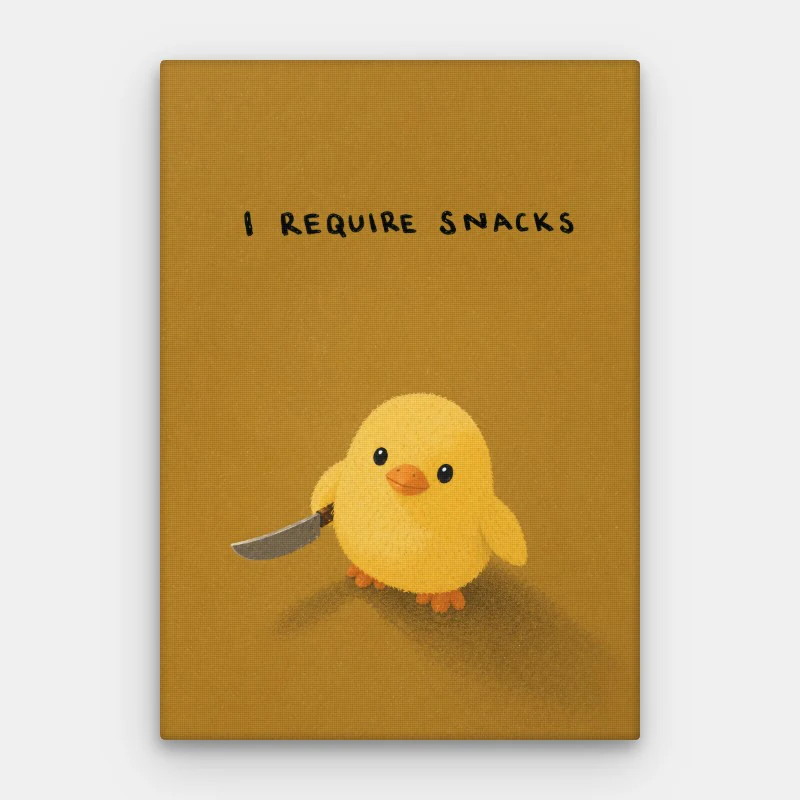 I Require Snacks Canvas
