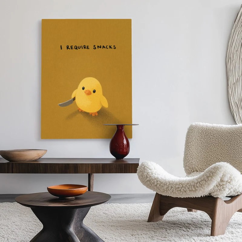 I Require Snacks Canvas - Image 2