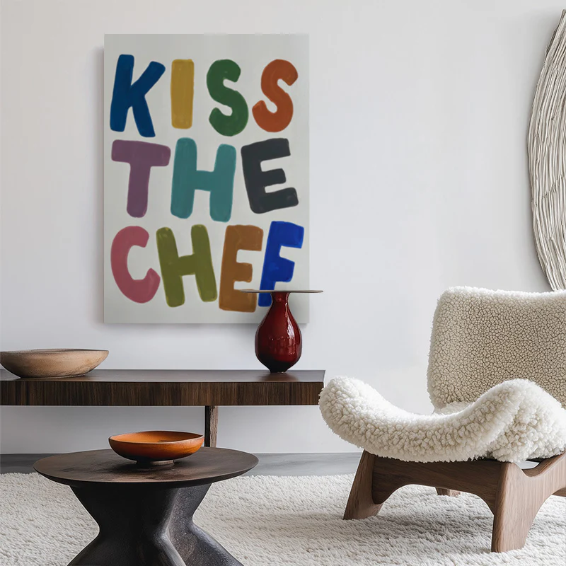 Kiss The Chef Canvas - Image 2
