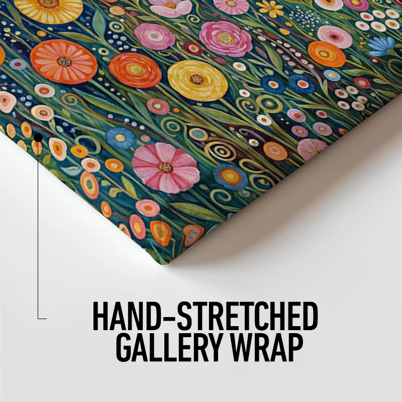 Midnight Garden Bloom Canvas - Image 4