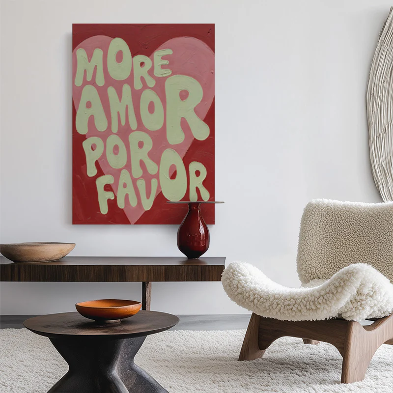 More Amor Por Favor 2 Canvas - Image 2