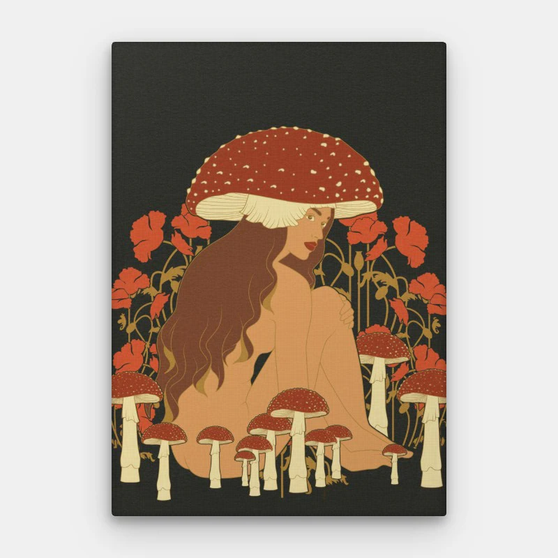 Mushroom Woman Canvas