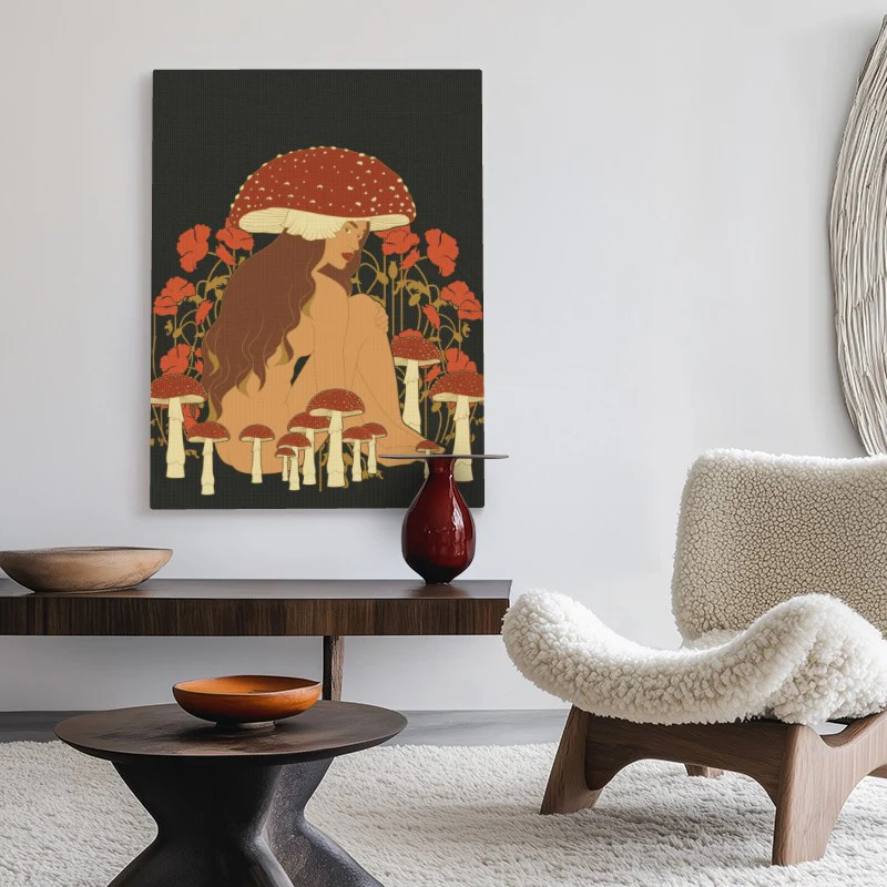 Mushroom Woman Canvas - Image 2