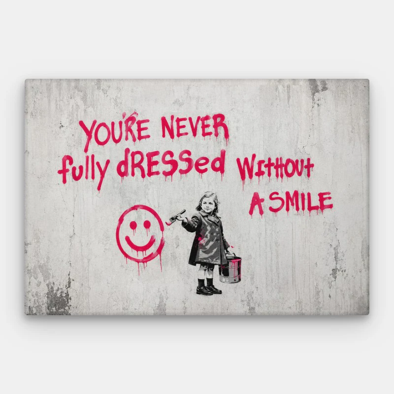 Not Without A Smile Canvas