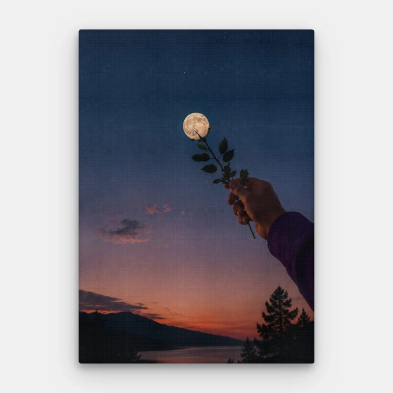 Over The Moon Canvas
