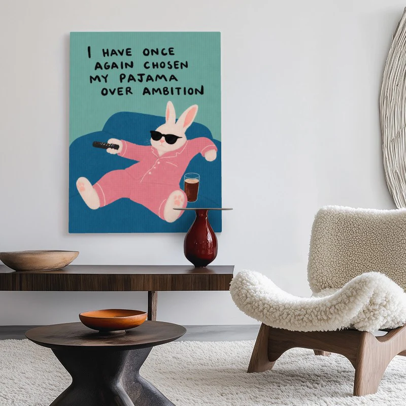 Pajama Over Ambition Canvas - Image 2