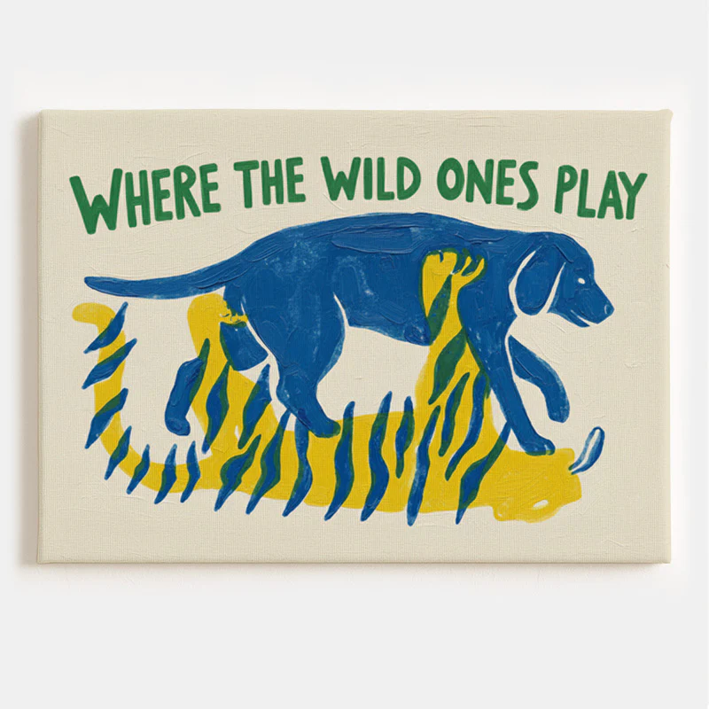 Playful Friends Canvas