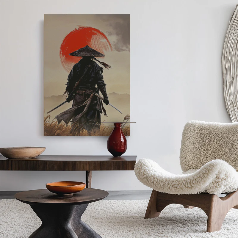 Red Sun Ronin Canvas - Image 2