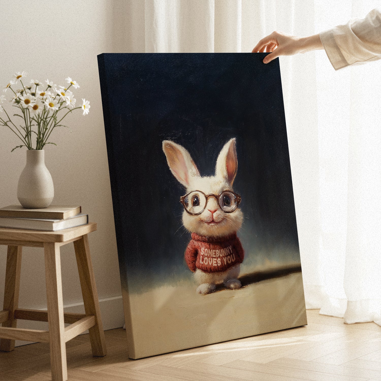 Somebunny Loves You Canvas - Image 3