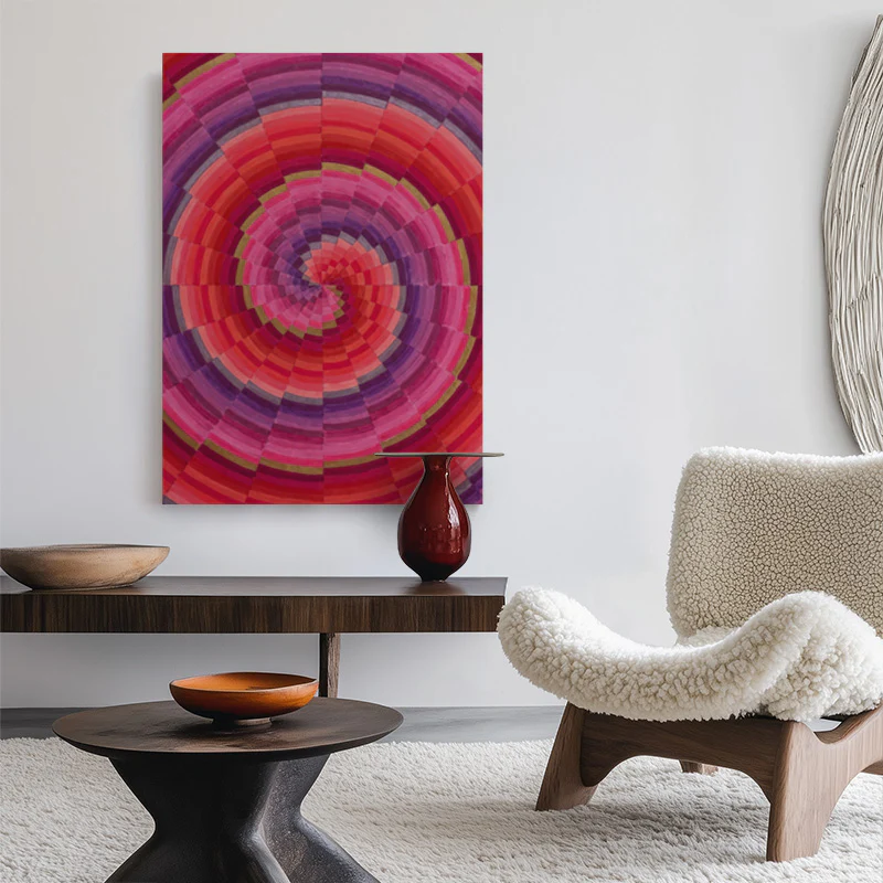 Spiral of Warmth Canvas - Image 2