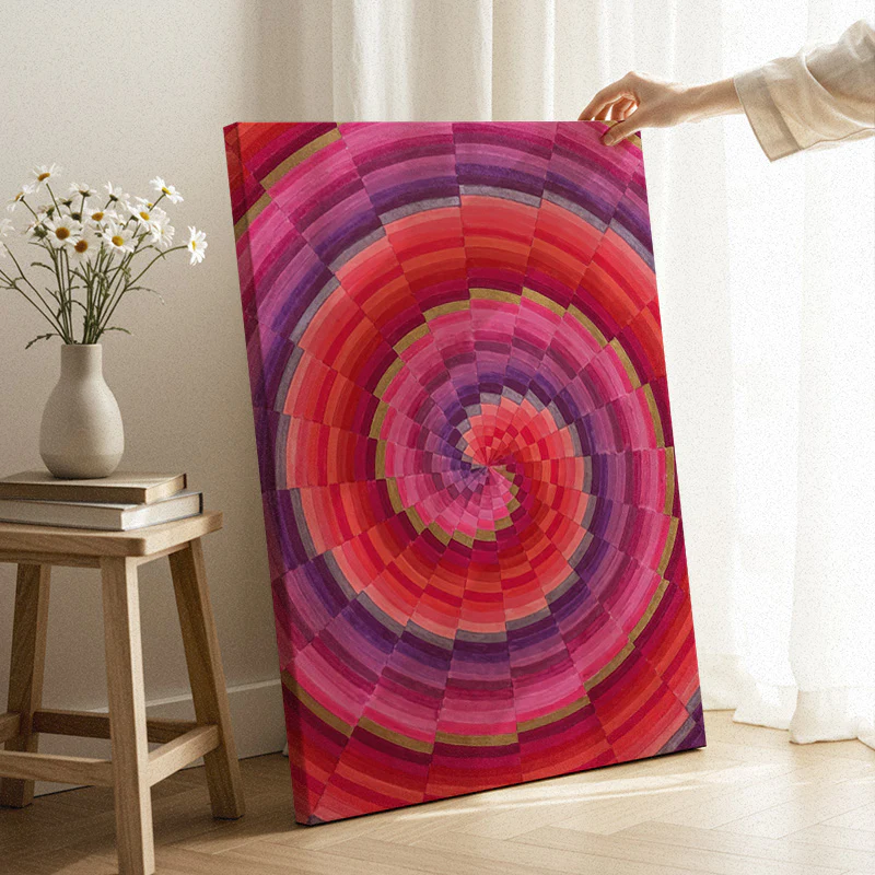 Spiral of Warmth Canvas - Image 3