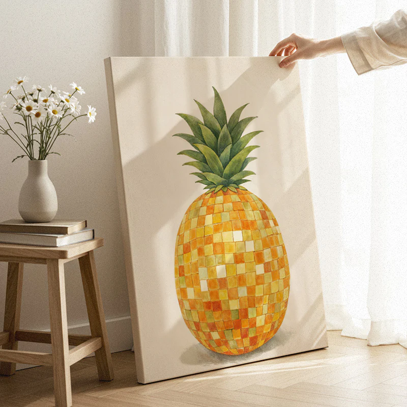 The Happy Pineapple Canvas - Image 3