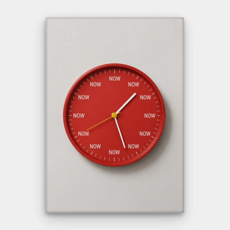 The Time Is Now Canvas