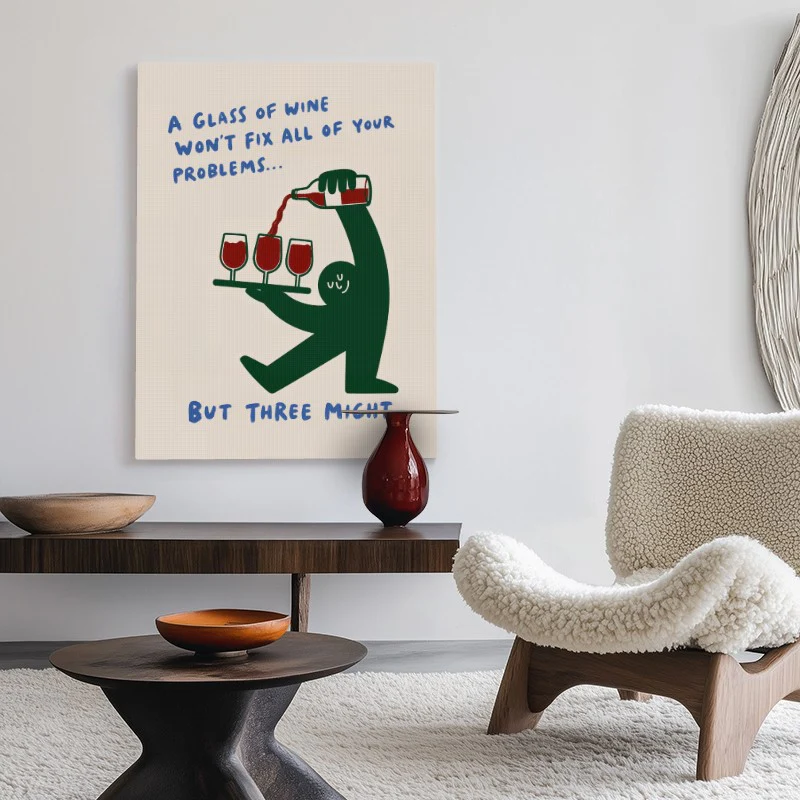 Three Might Canvas - Image 2