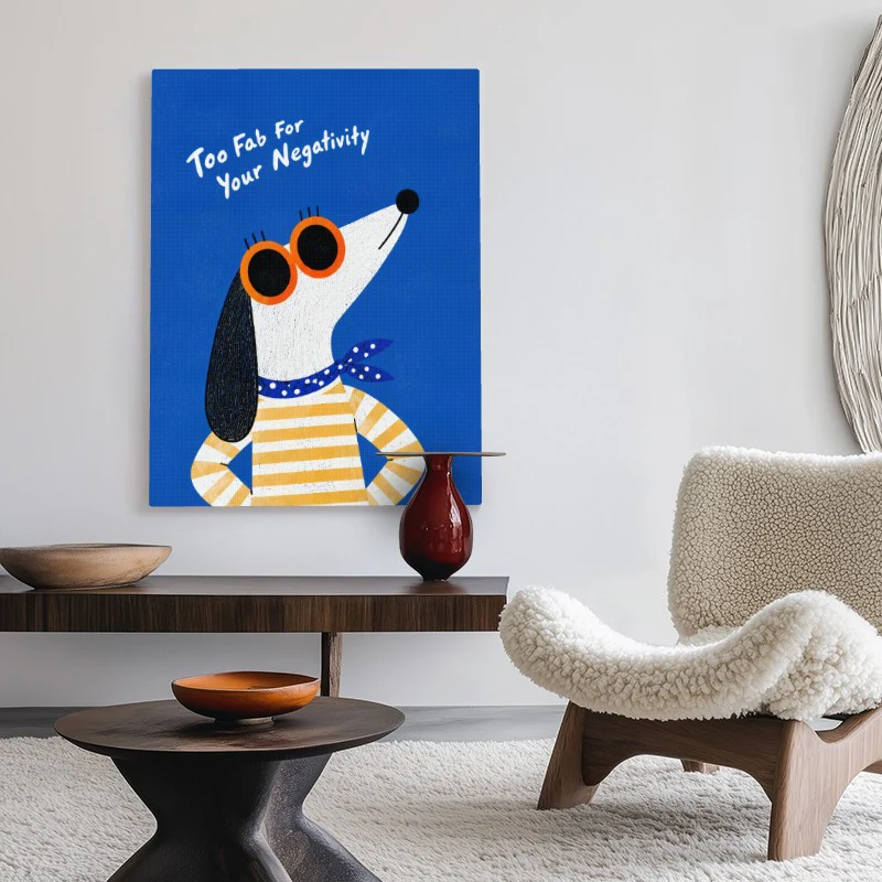 Too Fab For Your Negativity Canvas - Image 2