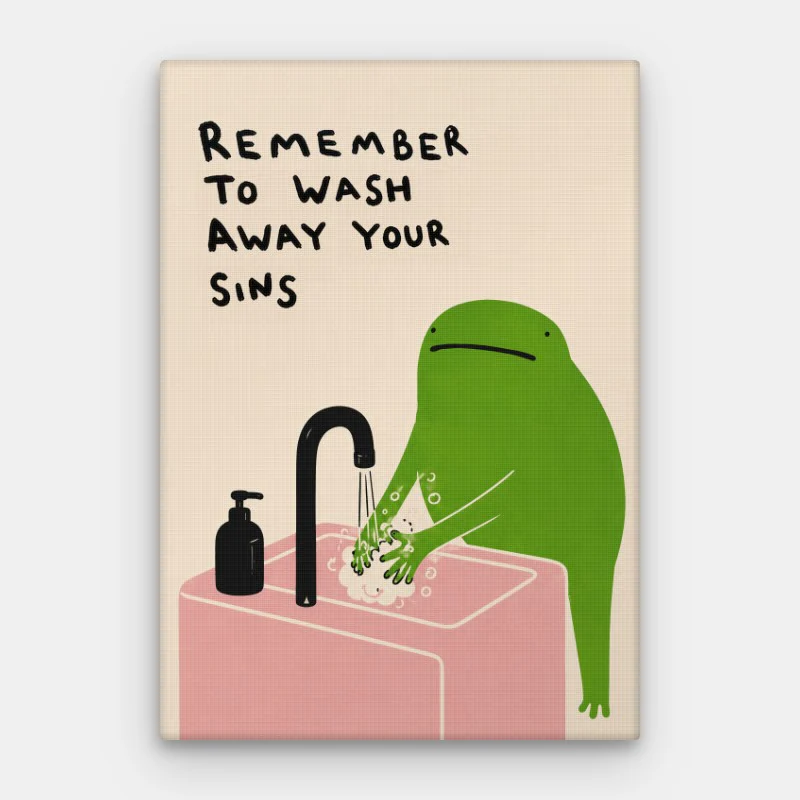 Wash Away Your Sins Canvas