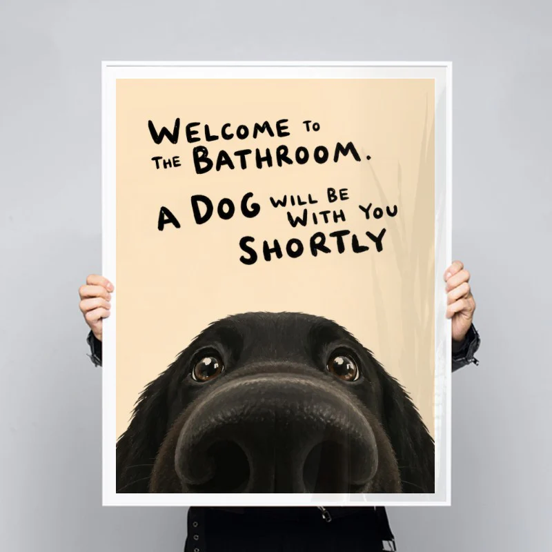 Welcome To The Bathroom Dog - Image 3
