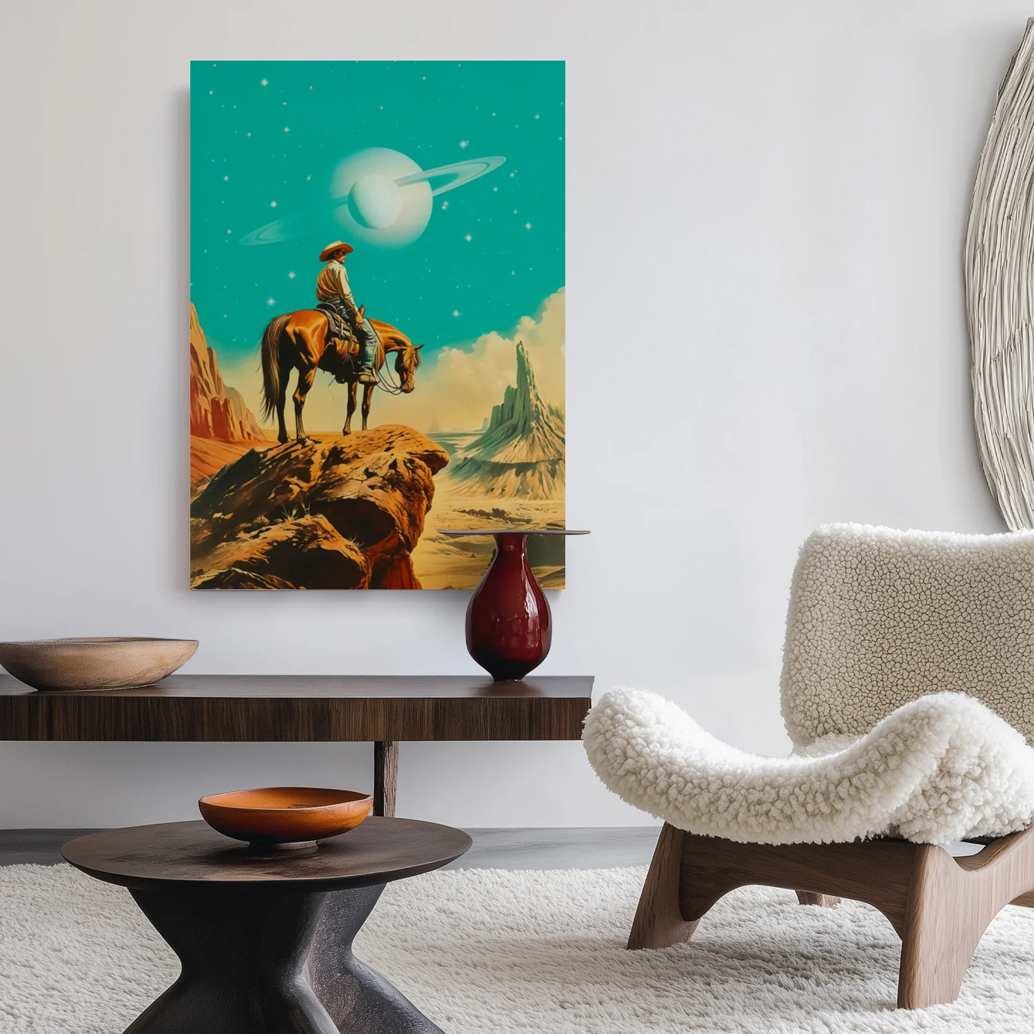 Western Astronaut Canvas - Image 2